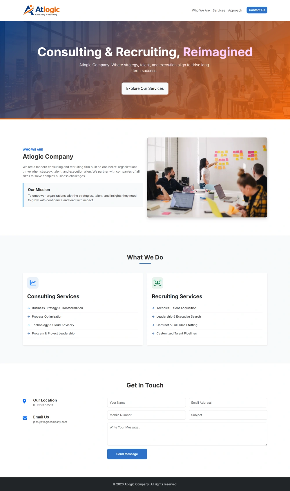 Consulting Website Design
